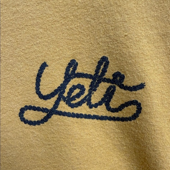 Yeti Men's Short Sleeve Tee in Vibrant Yellow - Picture 2 of 6